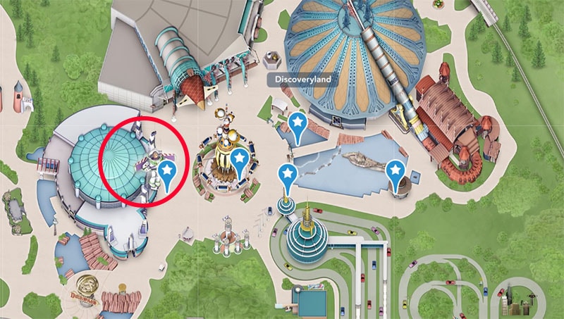 Buzz Lightyear merry-go-round entrance