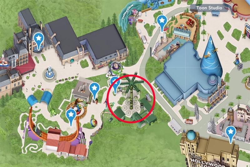 where to find the Toy Story attraction