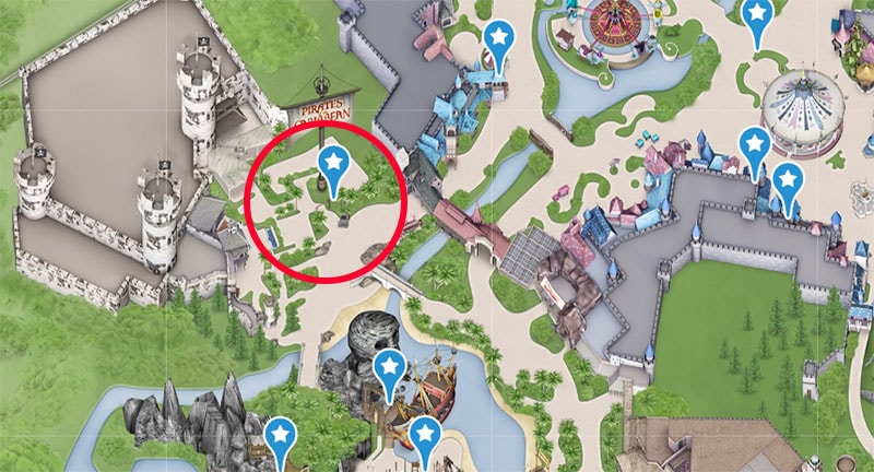 Pirates of the Caribbean attraction location