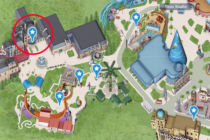 attraction Ratatouille située dans Walt Disney Studio