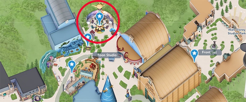 locatie tapid volants Disney Studio