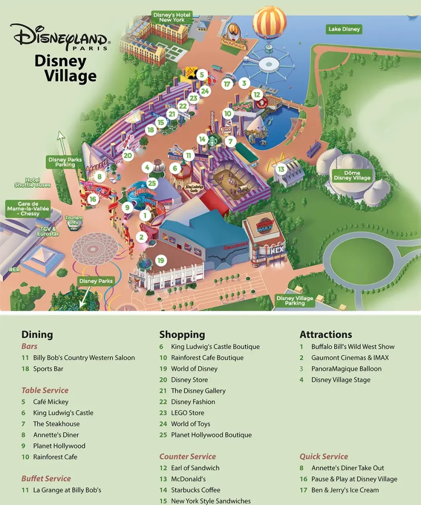 localisation du Disney Village