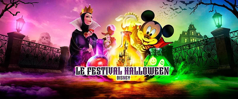 Saison d'halloween à Disneyland paris avec Mickey